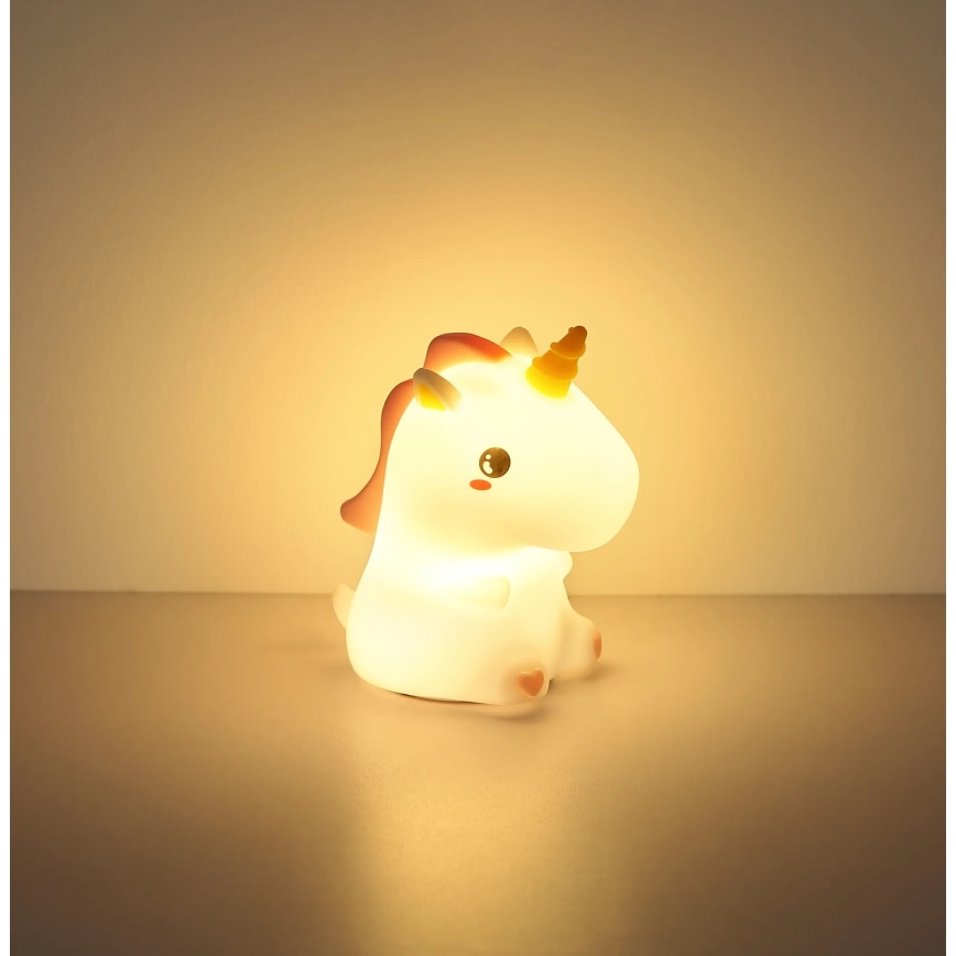 Globo - LED RGBW Prigušivo punjivo dječje noćno svjetlo LED/1,5W/5V 1200 mAh jednorog