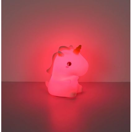 Globo - LED RGBW Prigušivo punjivo dječje noćno svjetlo LED/1,5W/5V 1200 mAh jednorog