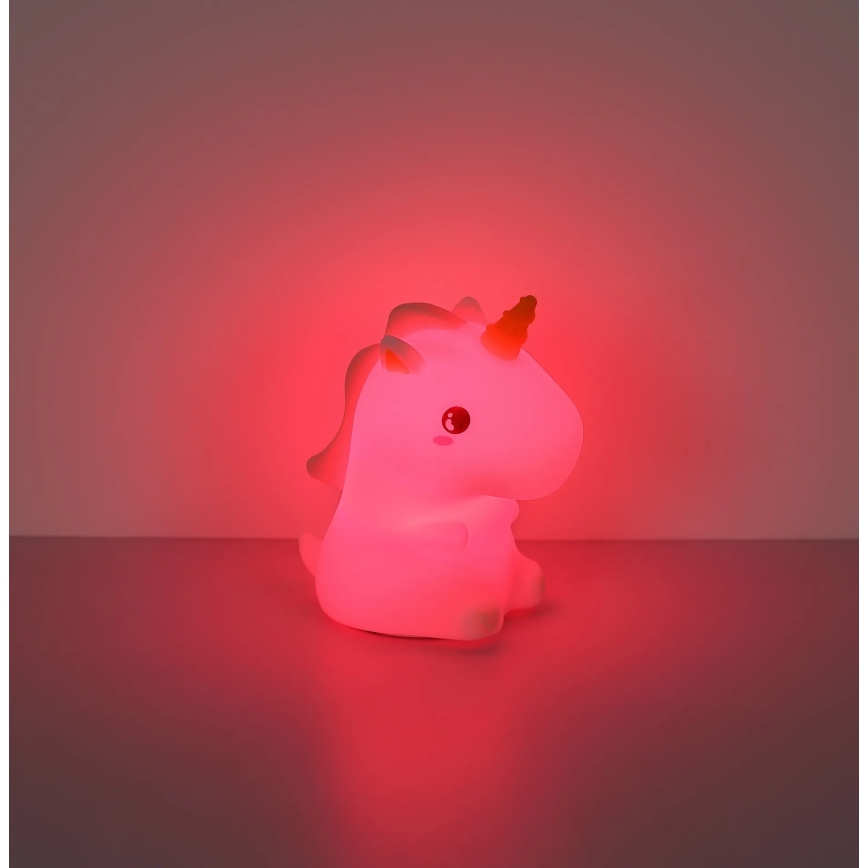 Globo - LED RGBW Prigušivo punjivo dječje noćno svjetlo LED/1,5W/5V 1200 mAh jednorog
