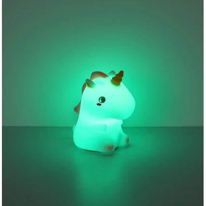Globo - LED RGBW Prigušivo punjivo dječje noćno svjetlo LED/1,5W/5V 1200 mAh jednorog