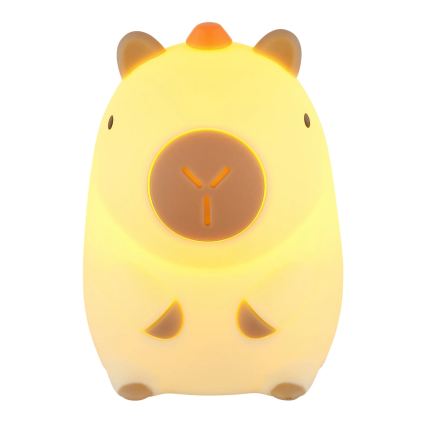 Globo - LED RGBW punjivo dječje noćno svjetlo s podesivom svjetlinom LED/1,5W/5V 1200 mAh kapibara