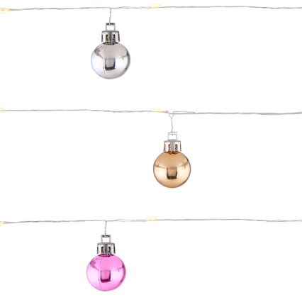 Globo - LED svjetlosni niz 20xLED/2xAA, 2,2 m, topla bijela