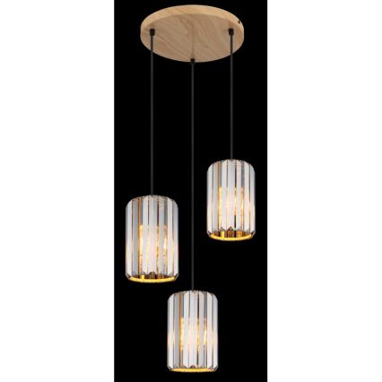 Globo - Luster na sajli 3xE27/60W/230V pr. 35 cm