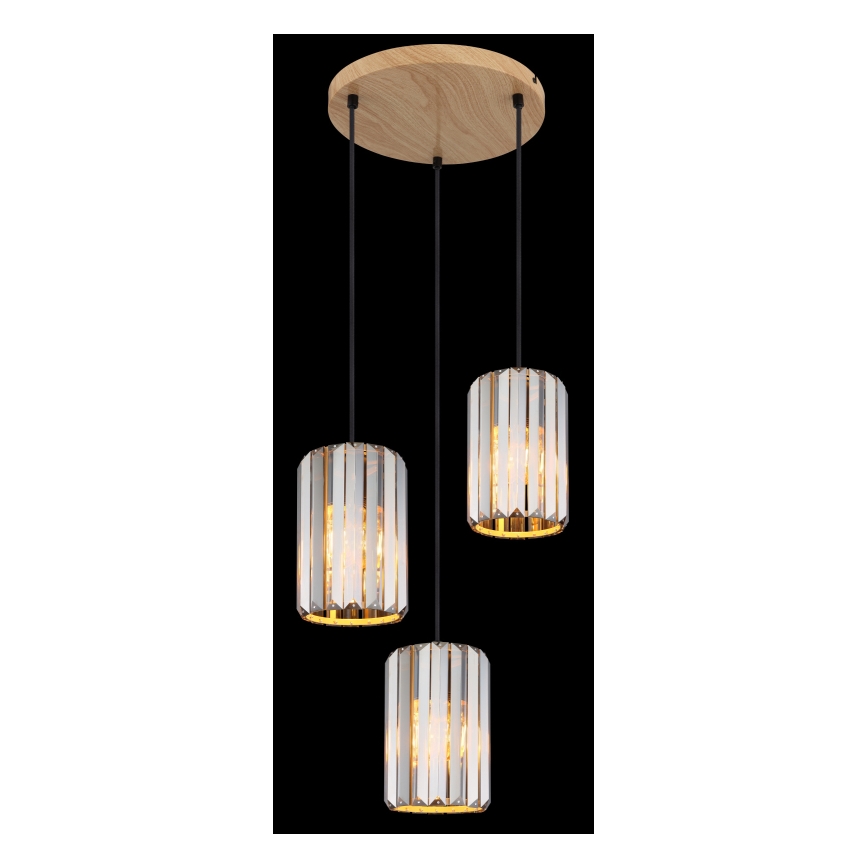Globo - Luster na sajli 3xE27/60W/230V pr. 35 cm