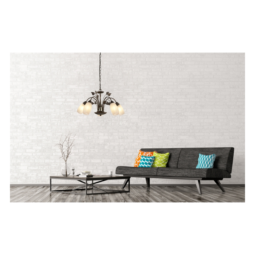 Globo - Luster na lancu 5xE14/40W/230V