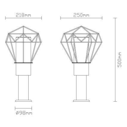 Globo - Vanjska lampa 1xE27/15W/230V IP44