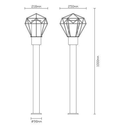 Globo - Vanjska lampa 1xE27/15W/230V IP44