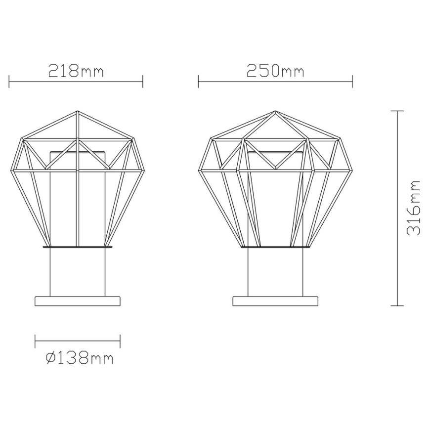 Globo - Vanjska lampa 1xE27/15W/230V IP44