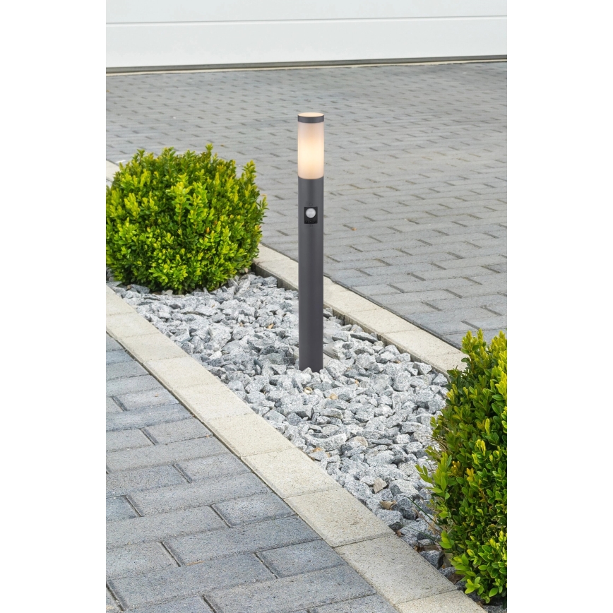 Globo - Vanjska lampa sa senzorom 1xE27/15W/230V IP44 80 cm antracit