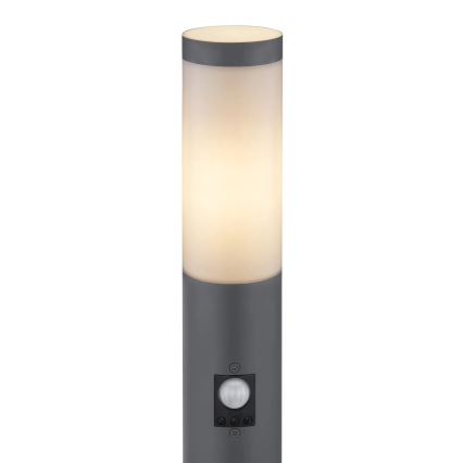 Globo - Vanjska lampa sa senzorom 1xE27/15W/230V IP44 80 cm antracit