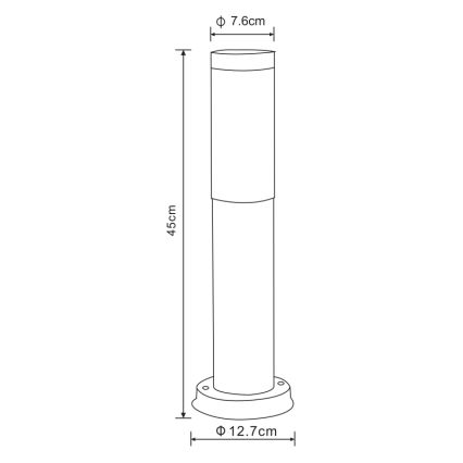 Globo - Vanjska lampa 1xE27/60W/230V 45 cm IP44