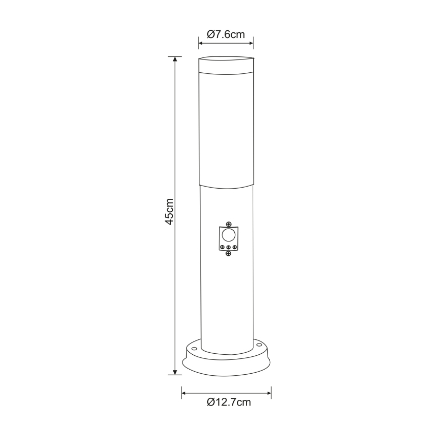 Globo - Vanjska svjetiljka sa senzorom 1xE27/15W/230V 45 cm IP44
