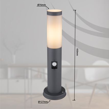 Globo - Vanjska svjetiljka sa senzorom 1xE27/15W/230V 45 cm IP44