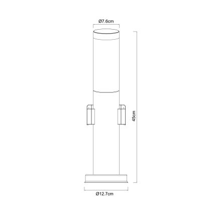 Globo - Vanjska lampa s 2 grlima 1xE27/23W/230V IP44