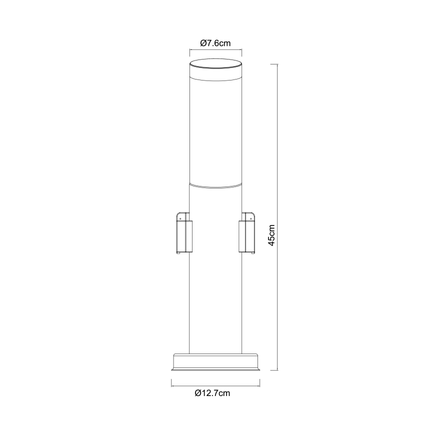 Globo - Vanjska lampa s 2 grlima 1xE27/23W/230V IP44