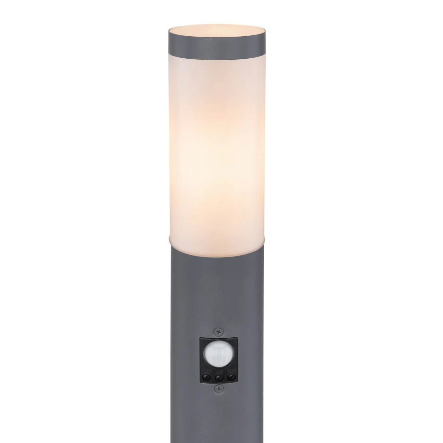 Globo - Vanjska lampa sa senzorom 1xE27/15W/230V IP44 110 cm antracit