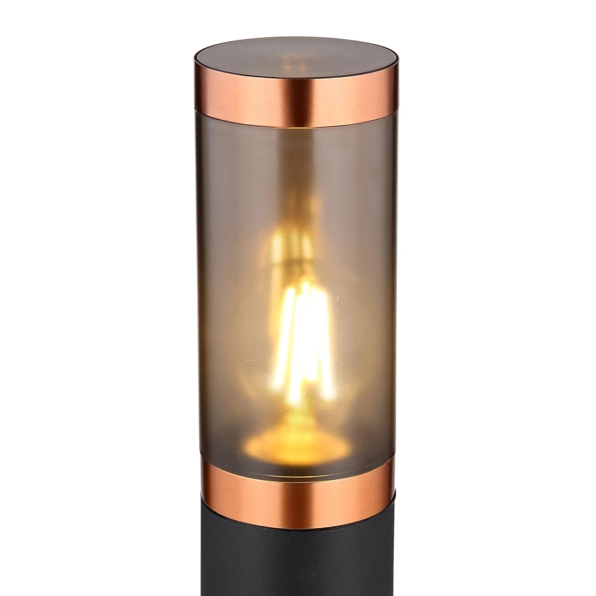 Globo - Vanjska lampa 1xE27/23W/230V IP44 110 cm crna/bakar