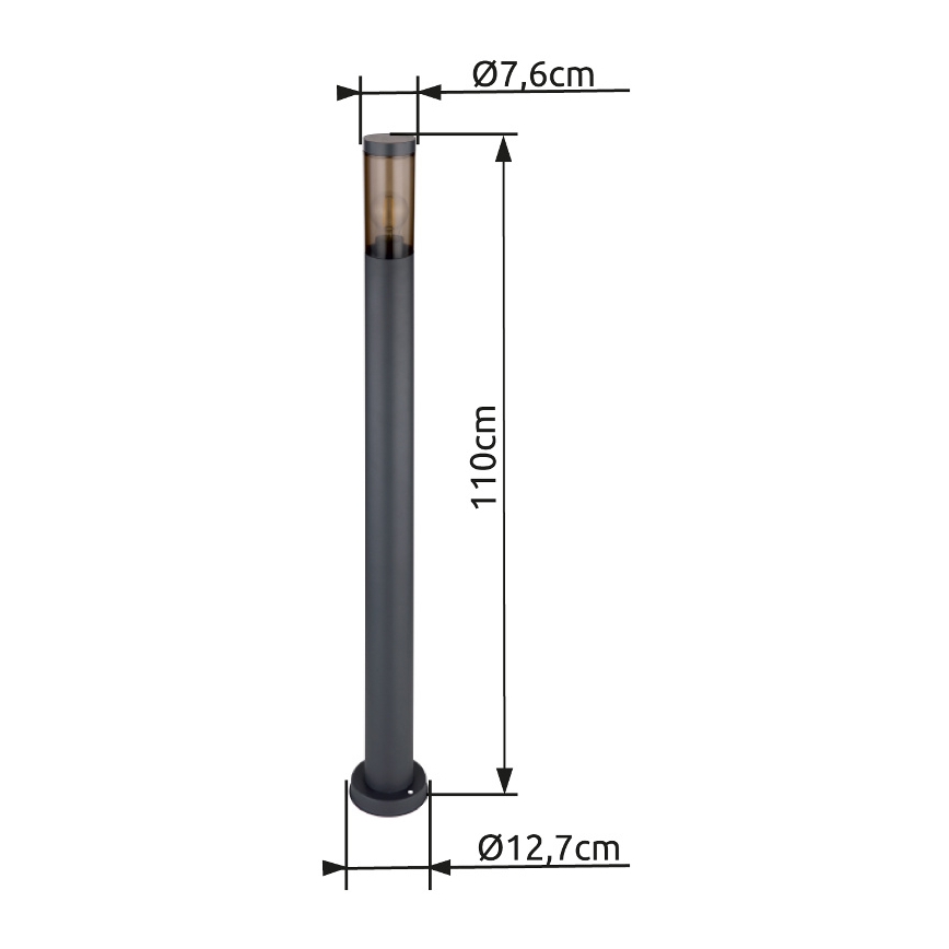Globo - Vanjska lampa 1xE27/23W/230V 110 cm IP44