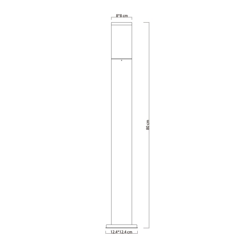 Globo - Vanjska lampa 1xE27/15W/230V 80 cm IP44