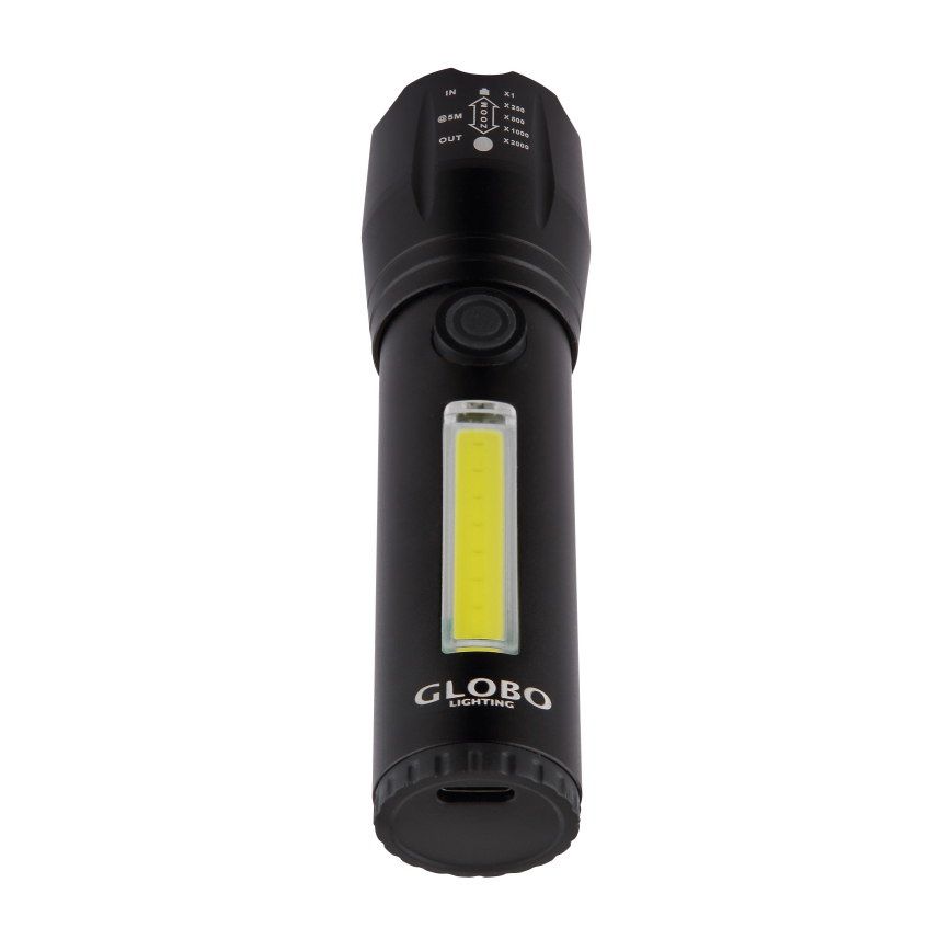 Globo - LED punjiva svjetiljka LED/3W/5V + COB/3W 5500K 1200 mAh