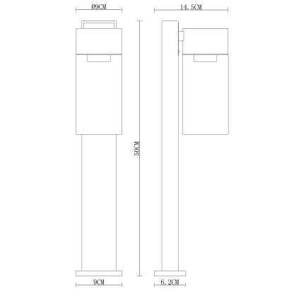 Globo - Vanjska lampa 1xE27/40W/230V 50 cm IP44