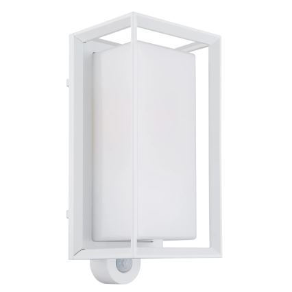 Globo - Vanjsko zidno svjetlo sa senzorom 1xE27/60W/230V IP44 bijela