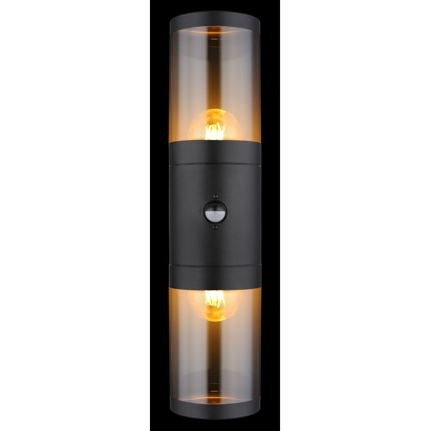 Globo zidna svjetiljka sa senzorom 2xE27/40W/230V IP44