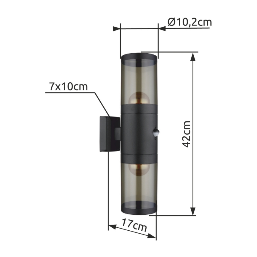Globo - Vanjska zidna svjetiljka 2xE27/60W/230V IP44