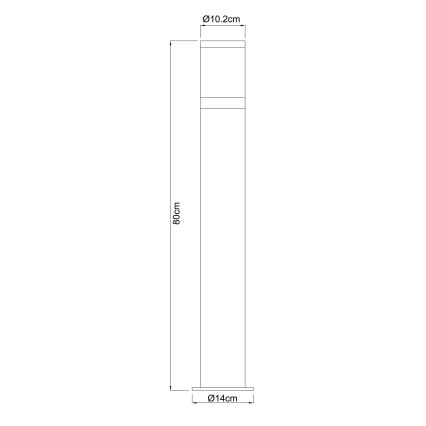 Globo - Vanjska lampa 1xE27/60W/230V IP44