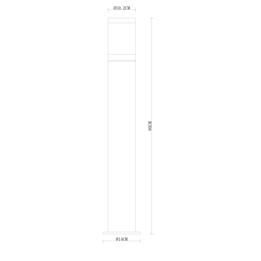 Globo - Vanjska lampa 1xE27/60W/230V 80 cm IP44