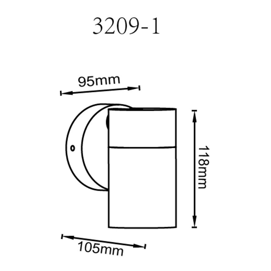 Globo - Zidna reflektorska svjetiljka 1xGU10/35W/230V