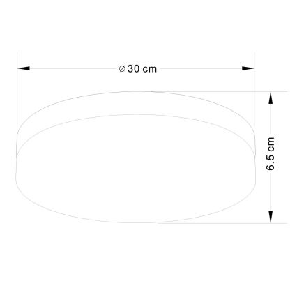 Globo - Svjetiljka za kupaonicu 3xE27/40W/230V pr. 30 cm IP44