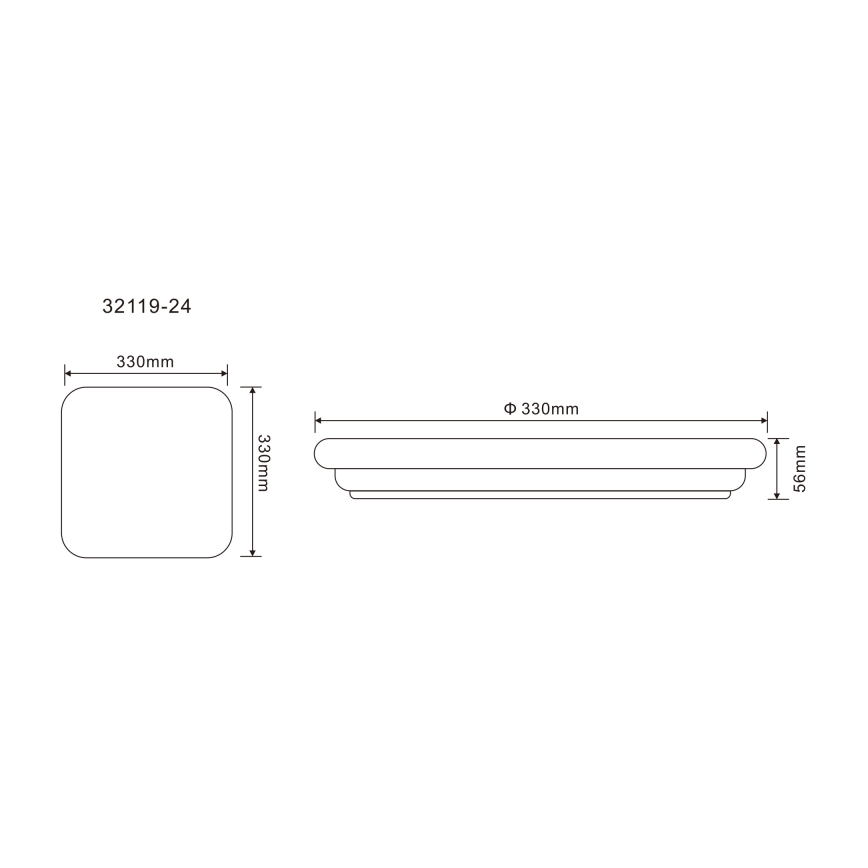 Globo - LED Vanjska stropna svjetiljka LED/24W/230V IP54