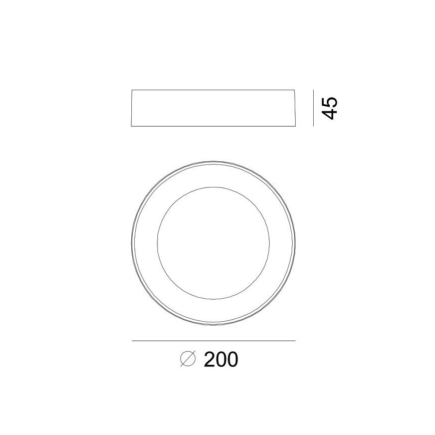Globo - LED Vanjska stropna svjetiljka LED/12W/230V IP54