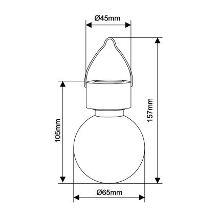 Globo 33056 - Solarna svjetiljka 1xLED/0,06W/3,2V IP44 400 mAh