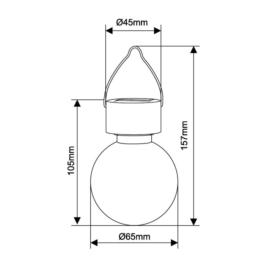 Globo - LED solarna svjetiljka LED/0,05W/1,2V IP44