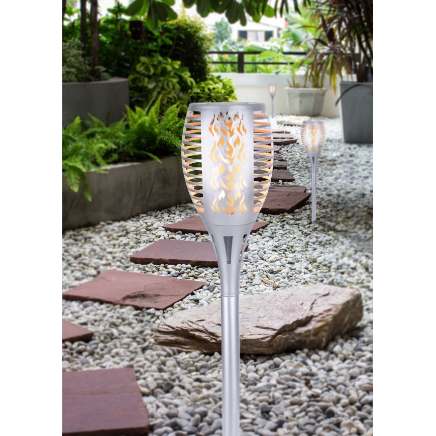 Globo - LED Solarna svjetiljka LED/3,6W/3V 1800K IP44 sjajni krom