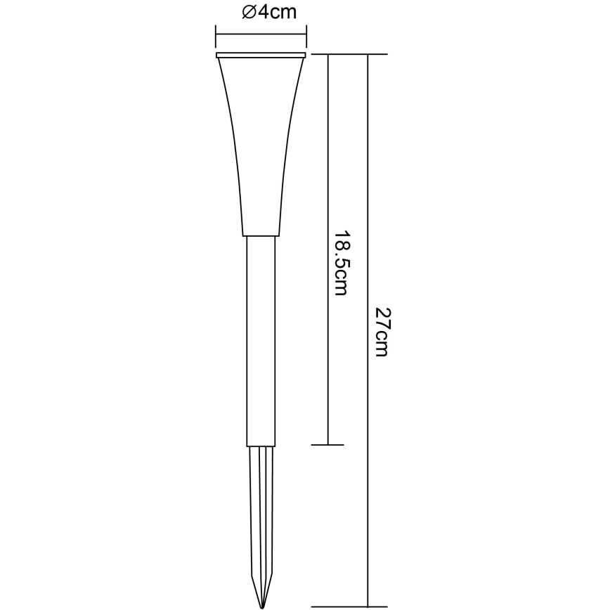 Globo 33079-5 - SET 5x Solarna lampa RGB-LED/0,06W/3,2V IP44