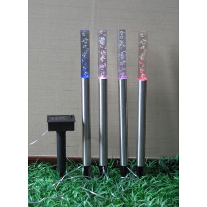 Globo - SET 4x LED Solarna svjetiljka 4xLED/0,07W IP44 600 mAh