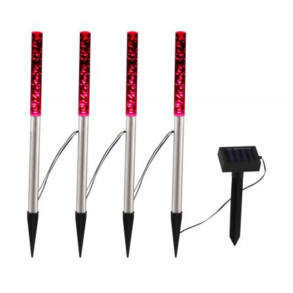 Globo - SET 4x LED Solarna svjetiljka 4xLED/0,07W IP44 600 mAh