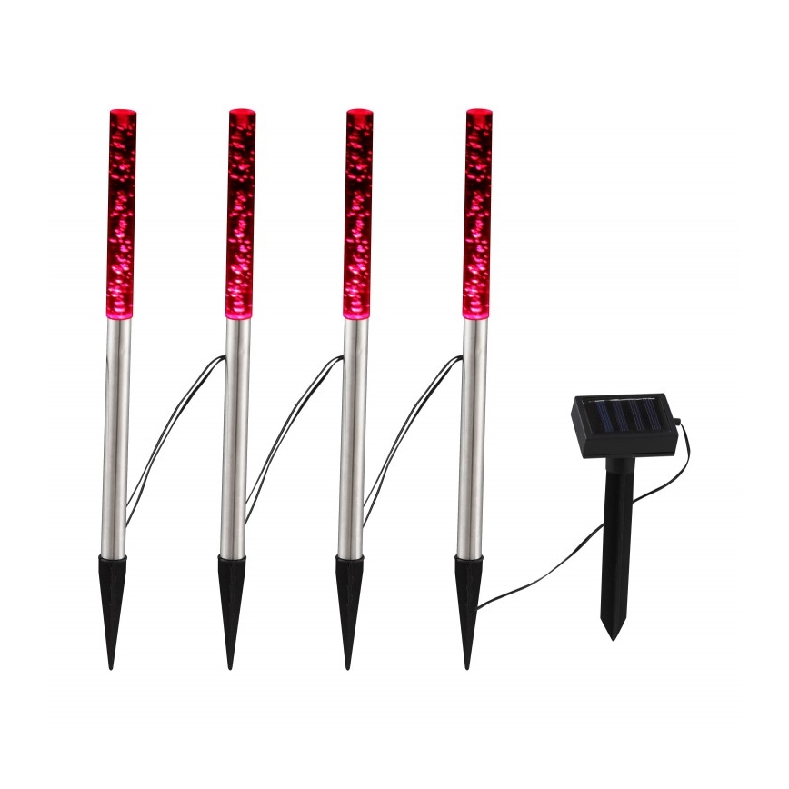 Globo - SET 4x LED Solarna svjetiljka 4xLED/0,07W IP44 600 mAh