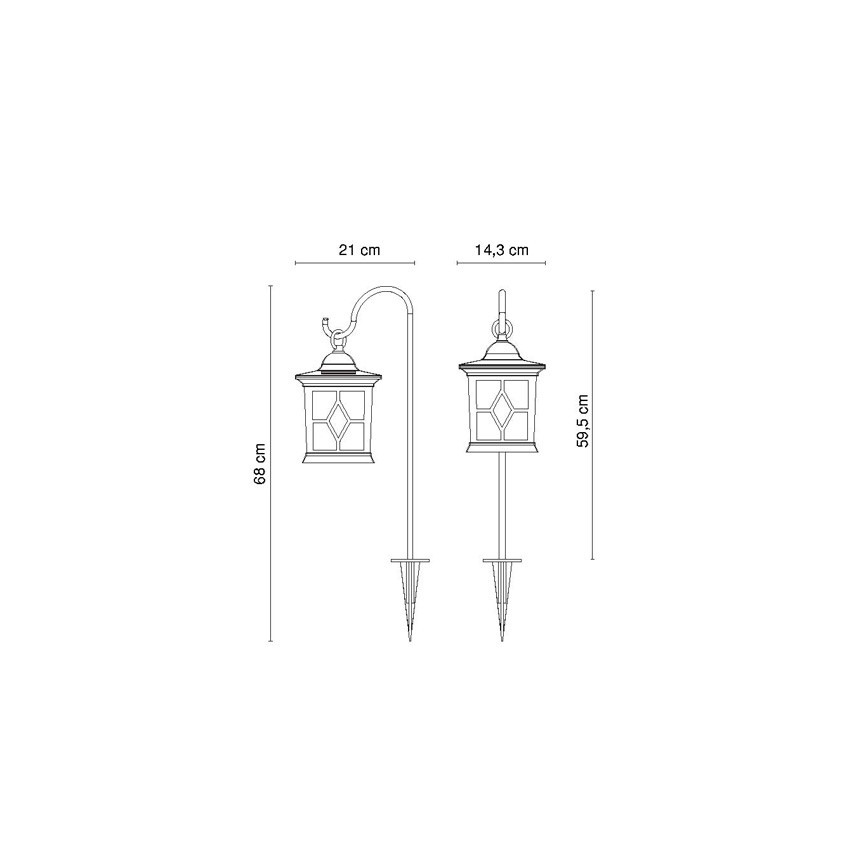 Globo - LED Solarna lampa LED/0,05W/3,2V IP44 300 mAh