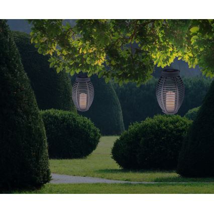 Globo - LED Solarna svjetiljka LED/0,06W/3,2V IP44 200 mAh ratan