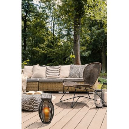 Globo - LED Solarna svjetiljka LED/0,06W/3,2V IP44 200 mAh ratan