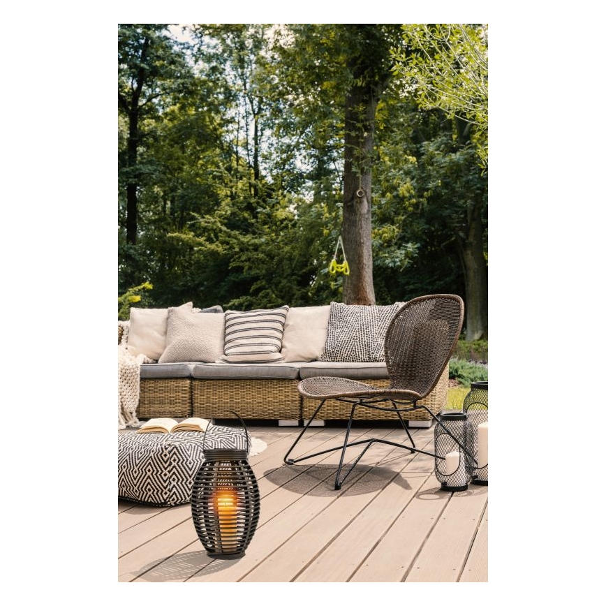 Globo - LED Solarna svjetiljka LED/0,06W/3,2V IP44 200 mAh ratan