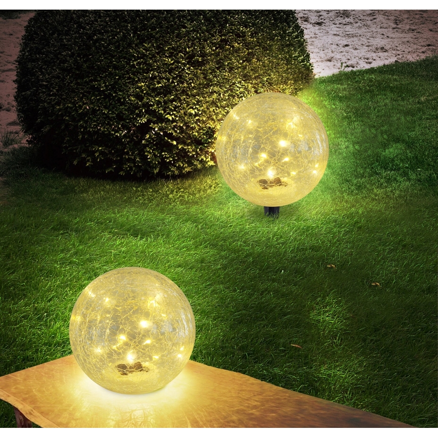 Globo - LED Solarna lampa 15xLED/0,06W/3,2V pr. 15 cm IP44