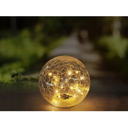 Globo - LED Solarna lampa 20xLED/0,06W/3,2V pr. 19,5 cm IP44 600 mAh