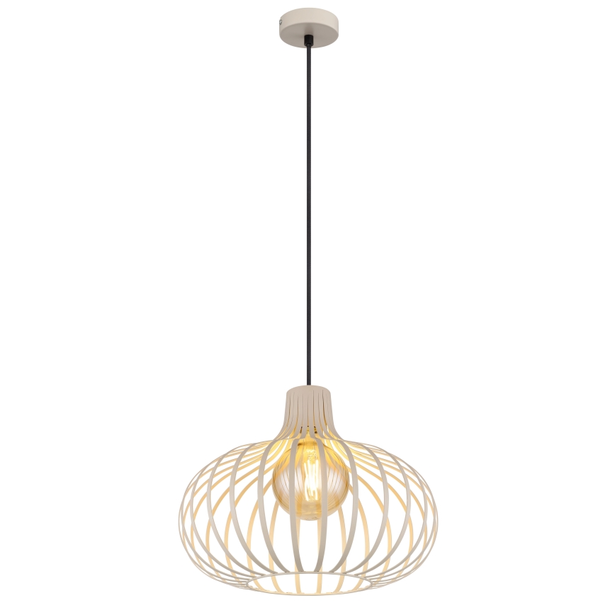 Globo - Luster na sajli 1xE27/40W/230V bež