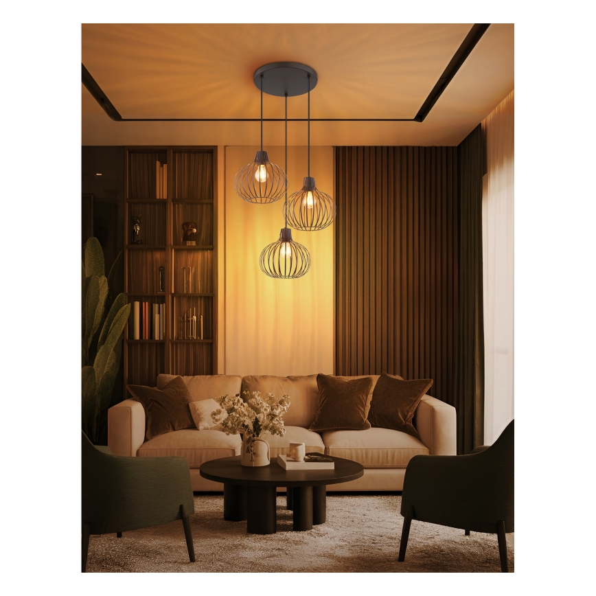 Globo - Luster na kabelu 3xE27/40W/230V