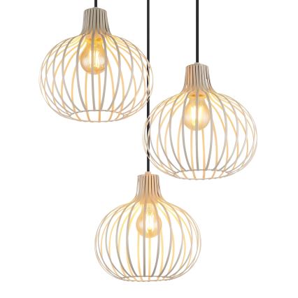 Globo - Luster na sajli 3xE27/40W/230V bež
